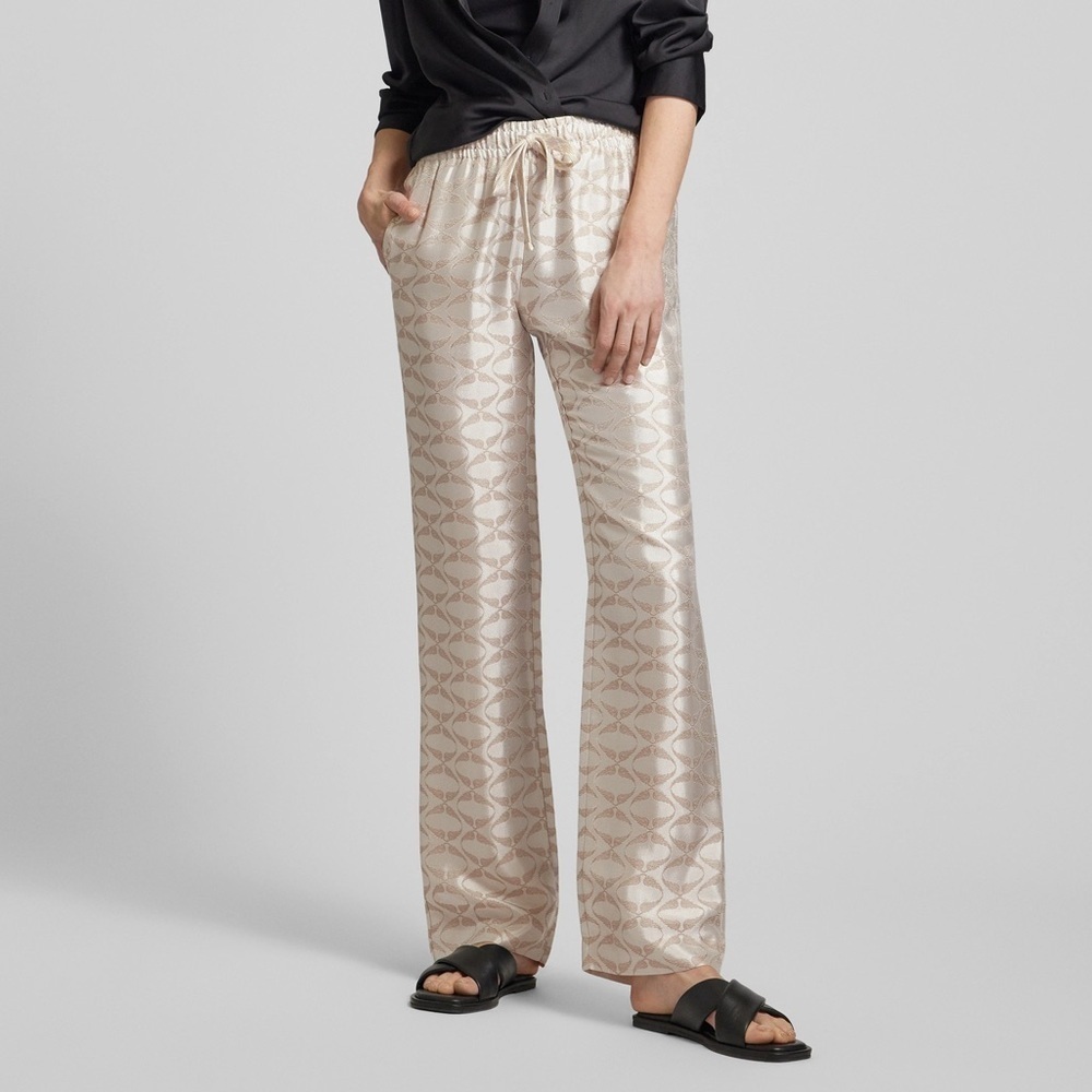 Zadig & Voltaire champagne Pomy jacquard wings pants - size 2 (34)